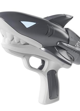 Водяний акумуляторний пістолет shark water gun 185-68 (300ml) with lithium battery grey