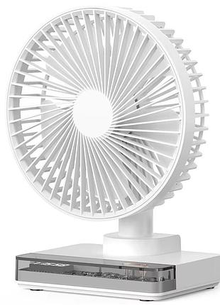 Настільний вентилятор df11-b with clock 7200 mah white