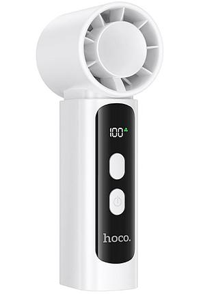 Портативный вентилятор hoco hx601 handheld folding fan 3000 mah white