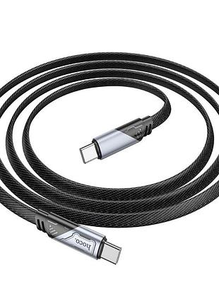 Дата кабель hoco u119 machine charging data type-c to type-c 60w (1.2m) black 3