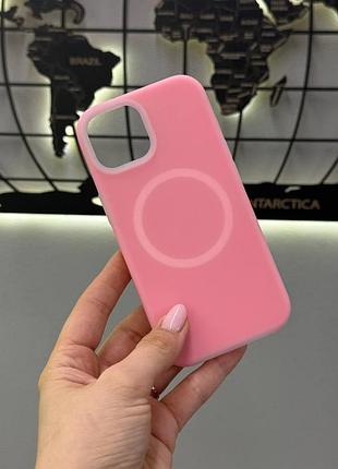 Неоновий чохол з мікрофіброю для iphone 15,чохол-накладка для айфон 15 (рожевий)