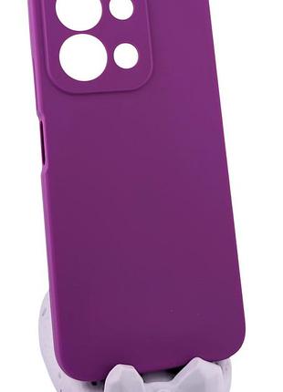 Чохол silicone cover для poco c85 4g global (код моделі 25078pc3eg) бампер з мікрофіброю фіолетовий