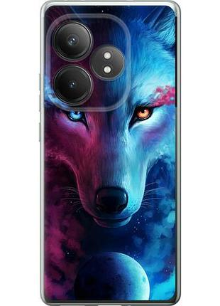 Чехол на realme gt 6t арт-волк из силикона fch_0161202