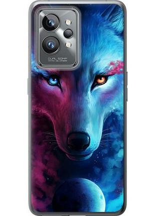 Чехол на realme gt2 pro арт-волк из силикона fch_0161252