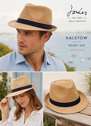Шляпа joules halstow trilby hat (модель halstow, цвет hessian/natural).