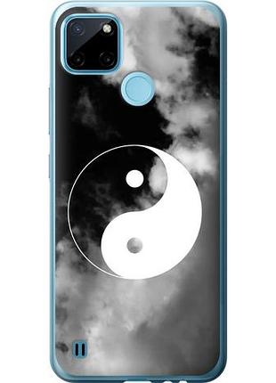 Чехол на realme c21y инь и янь из силикона fch_0159096