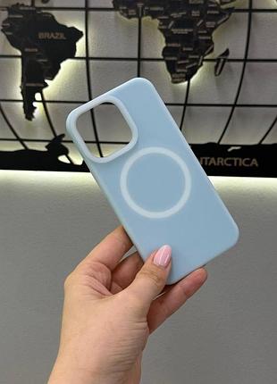 Неоновый чехол с микрофиброй для iphone 13 pro, чехол-накладка для айфон 13 pro (голубой)