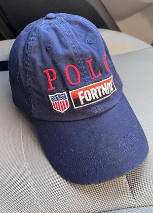 Бейсболка polo ralph lauren x fortnite темно-синього кольору