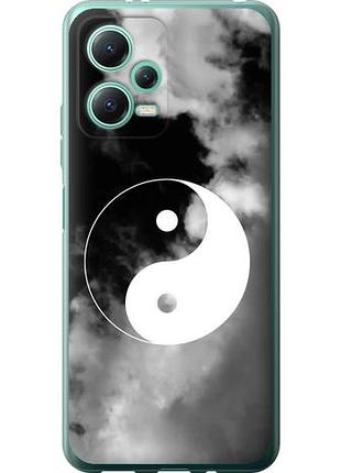 Чехол на xiaomi poco x5 5g инь и янь из силикона fch_0159130