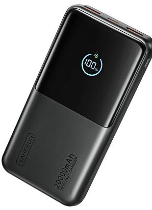 Новый повербанк sahesun p28d 20000 mah 22.5w с дисплеем