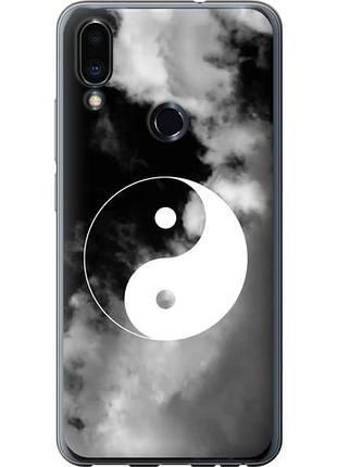 Чехол на meizu note 9 инь и янь из пластика fch_0159043