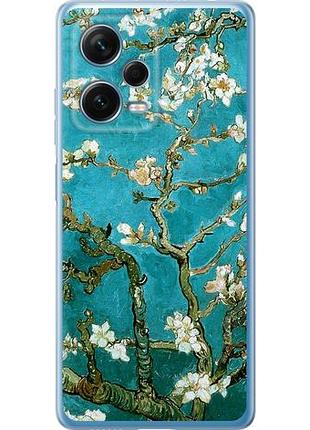 Чехол на xiaomi redmi note 12 pro+ 5g винсент ван гог. сакура из силикона fch_0157426