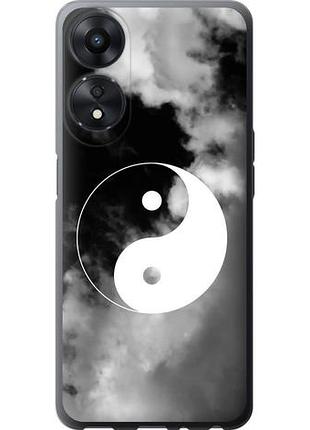 Чехол на oppo a78 5g инь и янь из силикона fch_0159076