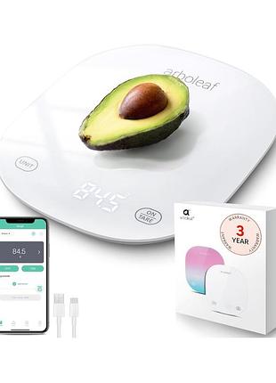 Смарт-весы кухонные arboleaf smart kitchen scale ck10g (с bluetooth и добавком)