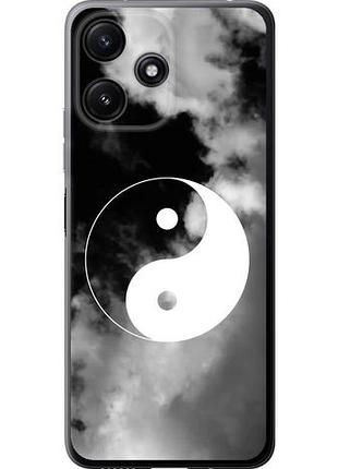 Чехол на xiaomi poco m6 pro 5g инь и янь из силикона fch_0159126