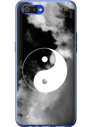 Чехол на realme c2 инь и янь из пластика fch_0159051