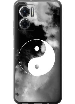 Чехол на xiaomi redmi 10 5g инь и янь из силикона fch_0159147