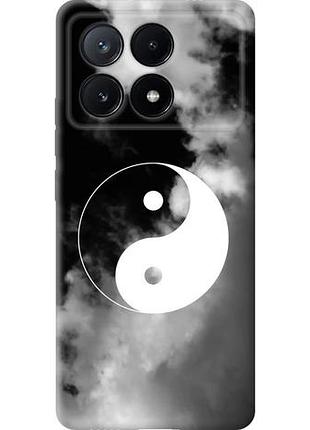Чехол на xiaomi poco x6 pro инь и янь из силикона fch_0159128