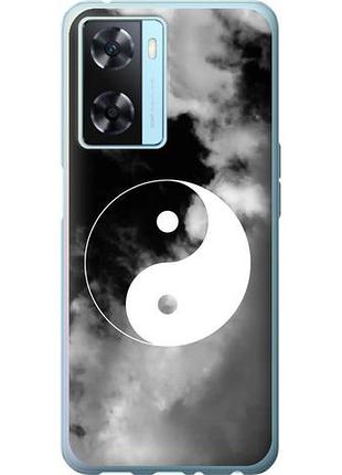 Чехол на oppo a57s инь и янь из силикона fch_0159046