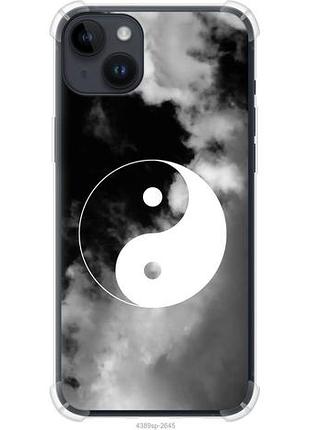Чехол на iphone 14 plus инь и янь из силикона fch_0159059