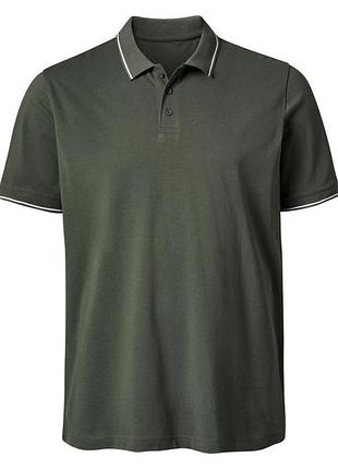 Футболка-поло из хлопкового пике для мужчины livergy by esmara men 480014 4xl хаки