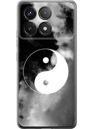Чехол на xiaomi poco f6 pro инь и янь из силикона fch_0159140