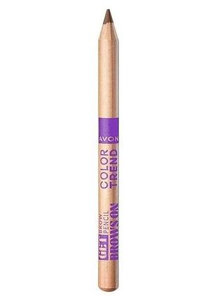 Олівець для брів avon color trend помірно-коричневий/medium brown