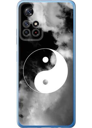 Чехол на xiaomi poco m4 pro 5g инь и янь из силикона fch_0159127