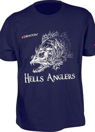 Футболка dragon "hells anglers (судак) navy