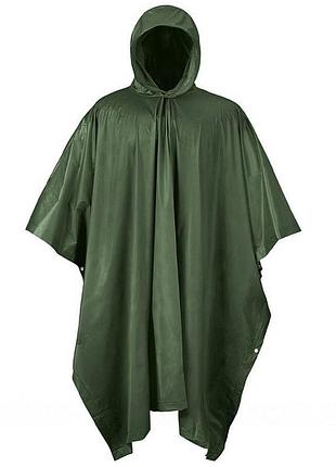 Плащ-дощовик пончо 3в1 накидка від дощу 9230 onesize olive