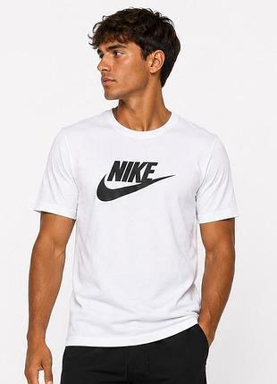 Футболка мужская nike / найк белая чоловіча футболка майка br-st
