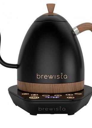 Чайник brewista 1000 ml black matt wood черный