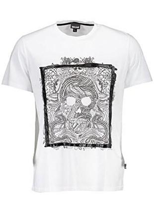Брендовая футболка с черепом just cavalli