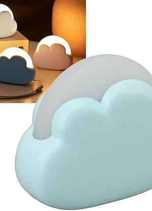 Ночник annmore cloud zay-l02 облачко аккумуляторный 1200 мач, usb-c, детский led светильник, новый