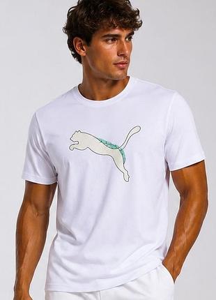 Футболка мужская puma / пума белая чоловіча футболка майка br-st xxl