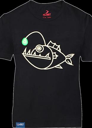 Футболка klost "angler fish (глибоководний рибалка)" black