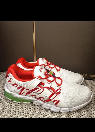 Кросівки лімітованої серії asics sportstyle x coca-cola gel quantum 90 tyo «white»  1023a062-100