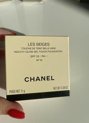 Тональний крем кушон chanel les beiges healthy glow gel touch foundation #10 11 ml