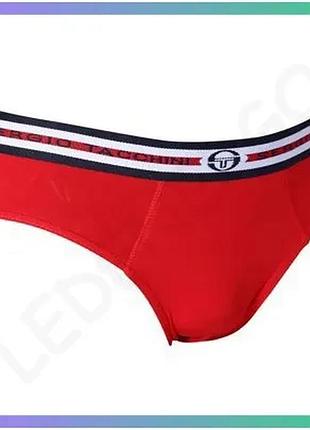 Трусы-слипы sergio tacchini красные для детей 128 см из хлопка и эластана комфортная одежда для ребенк sku_30891113-2