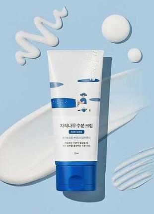 Зволожувальний крем для чоловіків round lab for men birch juice moisturizing cream, 75 мл