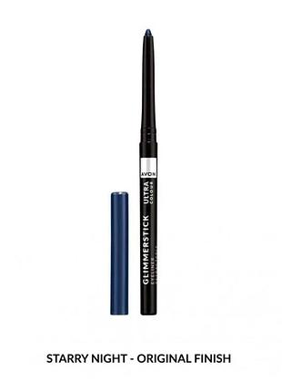 Олівець для очей avon ultra color glimmerstick eyeliner retractable starry night зоряна ніч 0.28 г
