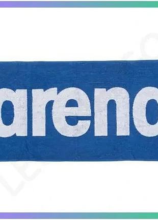 Рушник arena gym soft towel синій 50х100 см для плавців спортивний рушник бавовняний