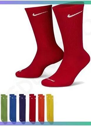 Шкарпетки nike everyday plus cushioned для мужчин 42-46 мультиколор спортивные носки 6 пар sku_sx6897-903