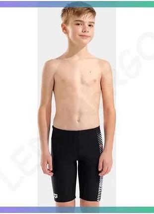 Плавки arena lit logo swim jammer черные для плавания 164 см детские купальные шорты sku_010693-550