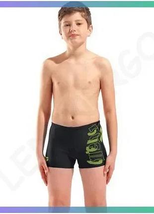 Плавки-шорти для хлопчиків arena tales swim short чорні жовті дитячі для плавання 140 см sku_009087-506