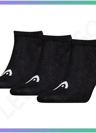Шкарпетки head elements all sports sneaker 3p чорні чоловічі 39-42 для спорту та повсякденного викорис sku_701229011-001