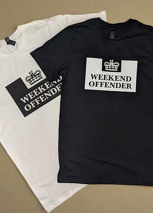 Футболка біла weekend offender