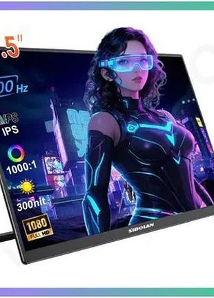 Портативний монітор sibolan s3-215ac чорний 21.5" 1920x1080 100 гц ips для роботи і навчання монітор sku_00000008901