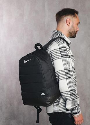Спортивный рюкзак nike черный комплект портфель найк сумка через плечо мужская 3