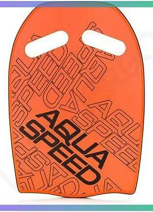 Дошка для плавания aqua speed wave kickboard 43x28x3,6 см красная для тренировки ног и баланса sku_539-75